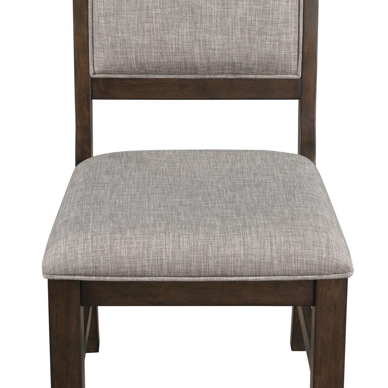 Tarin Brown Finish Transitional Classic Fabric Wood Sideboard Dining Room Set - Ella Furniture