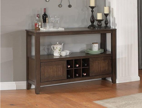 Tarin Brown Modern Solid Wood And Veneers Dining Sideboard - Ella Furniture
