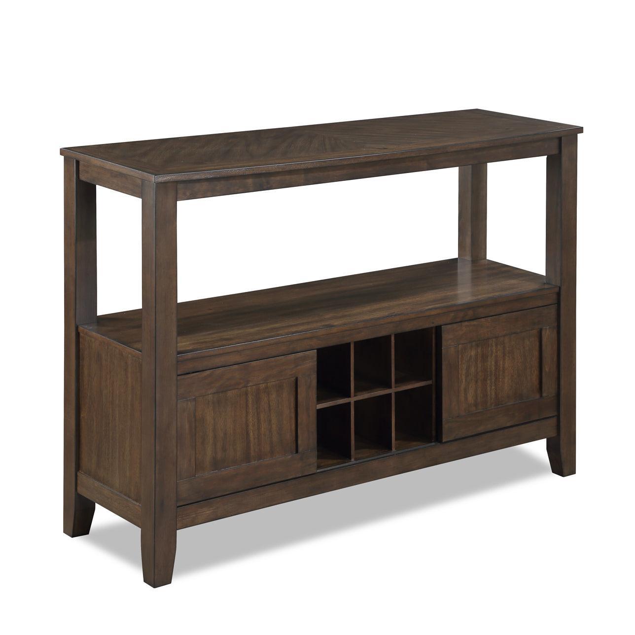 Tarin Brown Modern Solid Wood And Veneers Dining Sideboard - Ella Furniture
