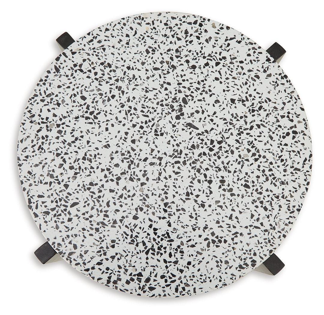 Tellrich Black/White Accent Table - Ella Furniture