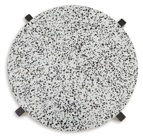 Tellrich Black/White Accent Table - Ella Furniture