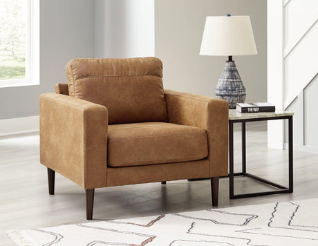 Telora Caramel Sofa, Loveseat, Chair And Ottoman - Ella Furniture