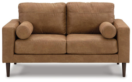 Telora Caramel Sofa, Loveseat, Chair And Ottoman - Ella Furniture