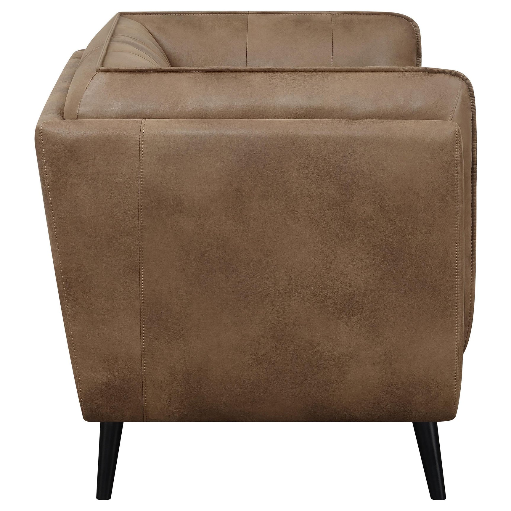 Thatcher Thatcher 2-piece Upholstered Tuxedo Arm Sofa Set Brown 509421-S2 - Ella Furniture