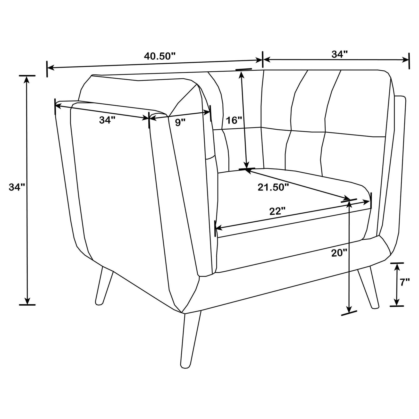 Thatcher Thatcher 3-piece Upholstered Tuxedo Arm Sofa Set Brown 509421-S3 - Ella Furniture