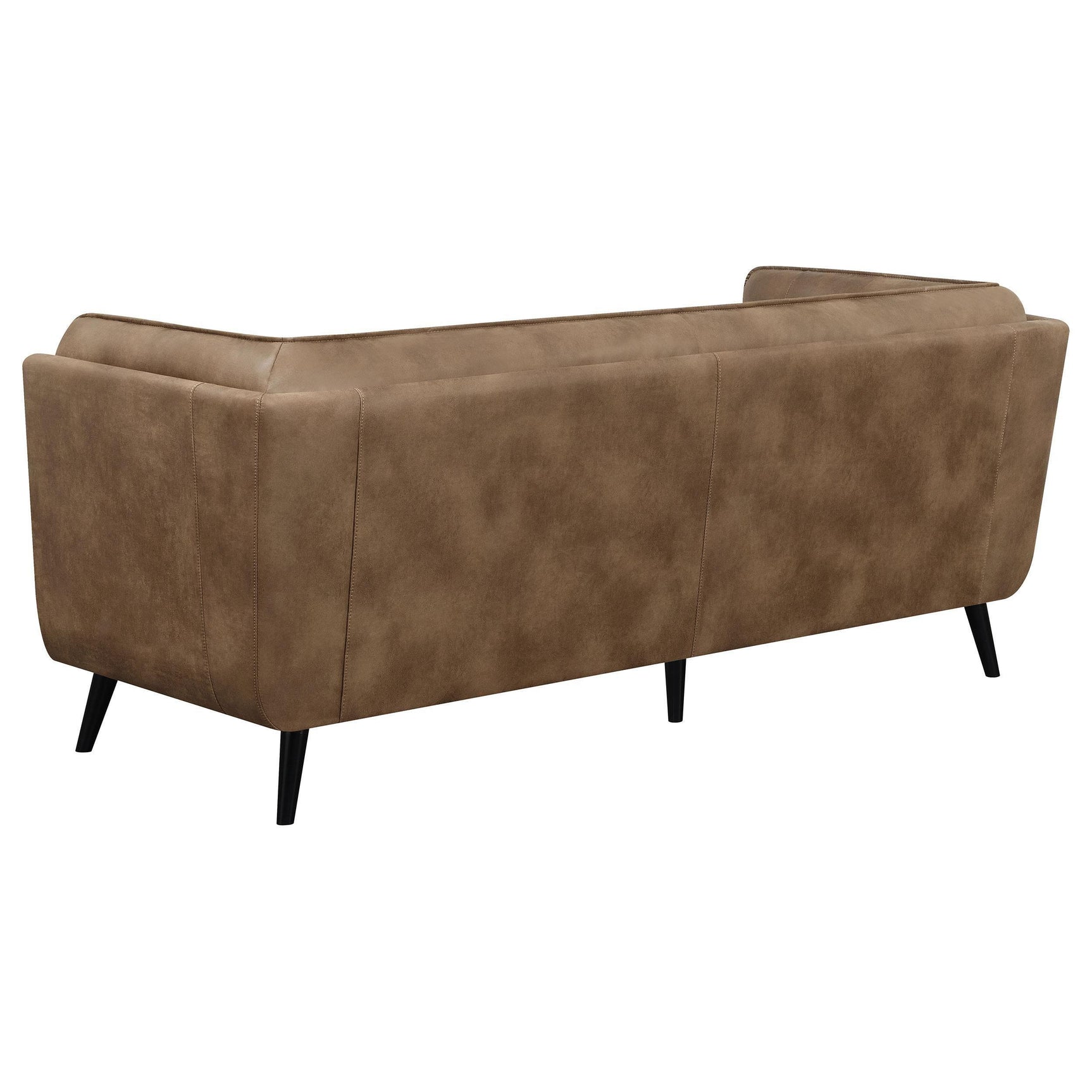 Thatcher Thatcher 3-piece Upholstered Tuxedo Arm Sofa Set Brown 509421-S3 - Ella Furniture