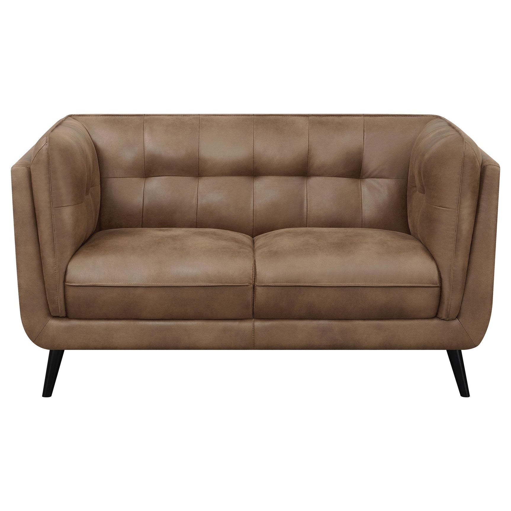 Thatcher Thatcher 3-piece Upholstered Tuxedo Arm Sofa Set Brown 509421-S3 - Ella Furniture