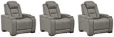 The Gray Man-den 3-Piece Home Theater Seating - Ella Furniture