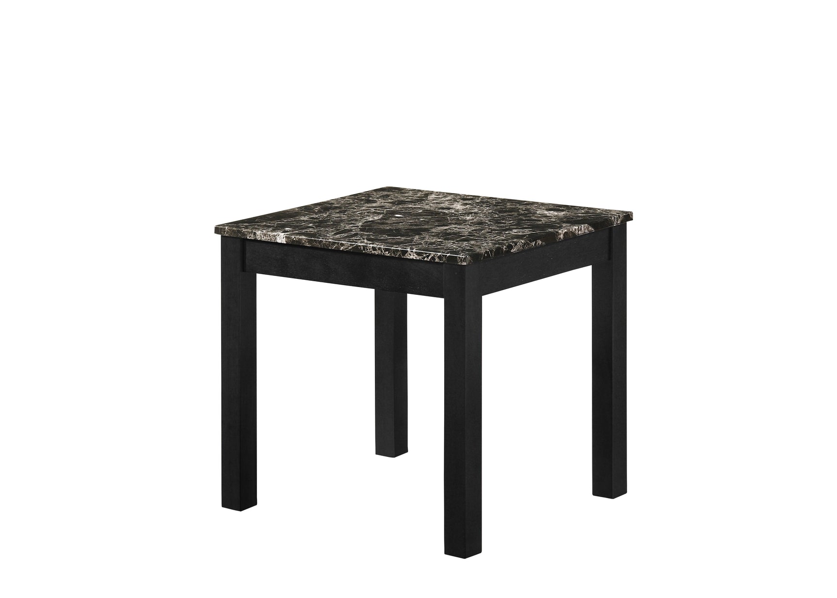 Thurner Black Modern Contemporary Solid Wood Faux Marble Top Cocktail Coffee Table - Ella Furniture