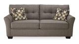 Tibbee Slate Sofa And Chaise - Ella Furniture