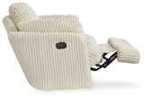 Tie-breaker Ivory Velvet Swivel Glider Recliner - Ella Furniture