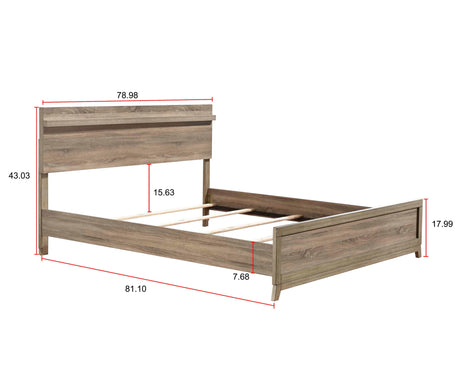 Tilston Brown Modern Contemporary Solid Wood And Veneers 5-Drawers Chest - Ella Furniture