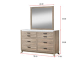 Tilston Brown Modern Contemporary Solid Wood And Veneers Queen Bed - Ella Furniture