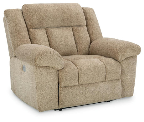 Tip-Off Wheat Chenille Power Recliner - Ella Furniture