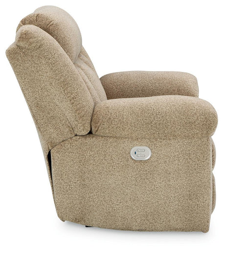 Tip-Off Wheat Chenille Power Recliner - Ella Furniture