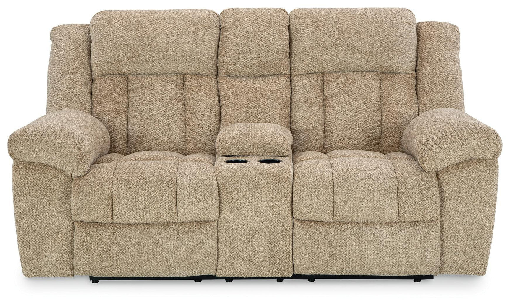 Tip-Off Wheat Chenille Power Reclining Loveseat - Ella Furniture