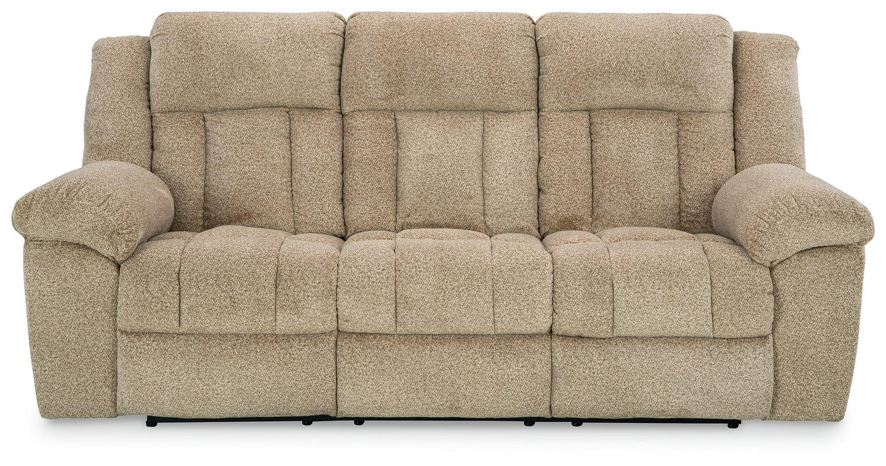 Tip-Off Wheat Chenille Power Reclining Sofa - Ella Furniture