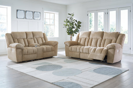Tip-Off Wheat Sofa and Loveseat - Ella Furniture