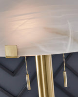 Tobbinsen Brass Finish Floor Lamp - Ella Furniture
