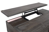 Todoe Dark Gray Coffee Table With 2 End Tables - Ella Furniture