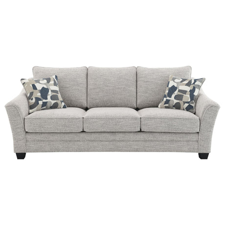 Tomkins 3-piece Boucle Upholstered Sofa Set Light Grey 509671-S3 - Ella Furniture