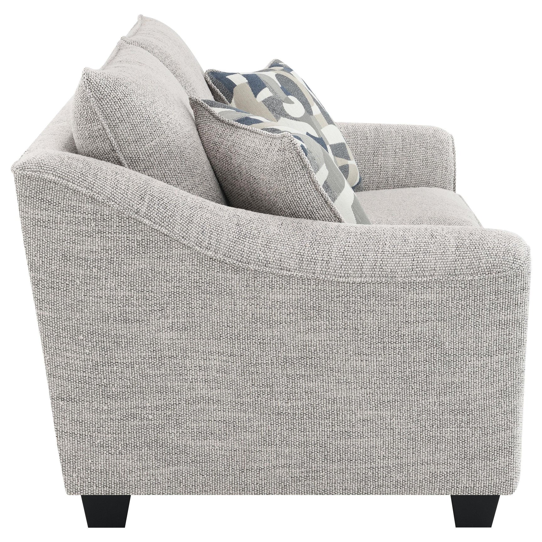 Tomkins 3-piece Boucle Upholstered Sofa Set Light Grey 509671-S3 - Ella Furniture
