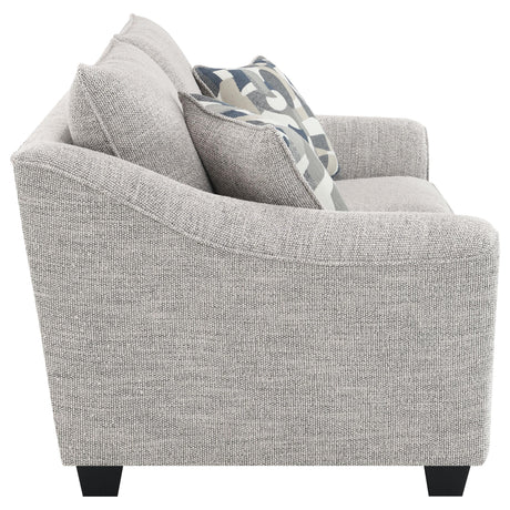 Tomkins 3-piece Boucle Upholstered Sofa Set Light Grey 509671-S3 - Ella Furniture