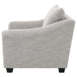 Tomkins Boucle Upholstered Chair Light Grey 509673 - Ella Furniture