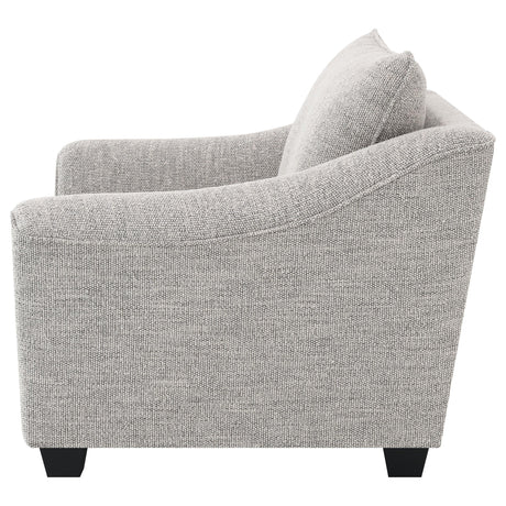 Tomkins Boucle Upholstered Chair Light Grey 509673 - Ella Furniture