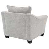 Tomkins Boucle Upholstered Chair Light Grey 509673 - Ella Furniture