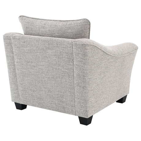 Tomkins Boucle Upholstered Chair Light Grey 509673 - Ella Furniture