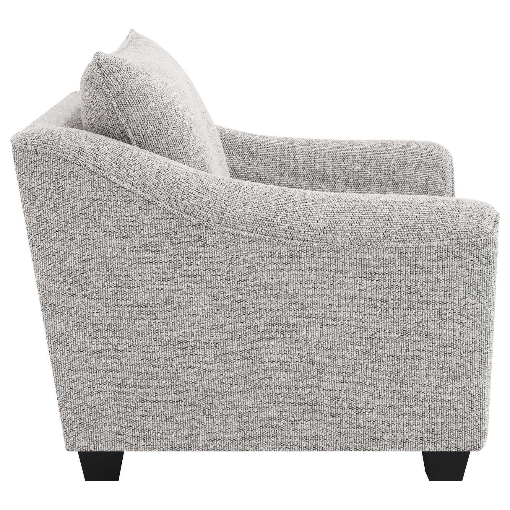 Tomkins Boucle Upholstered Chair Light Grey 509673 - Ella Furniture