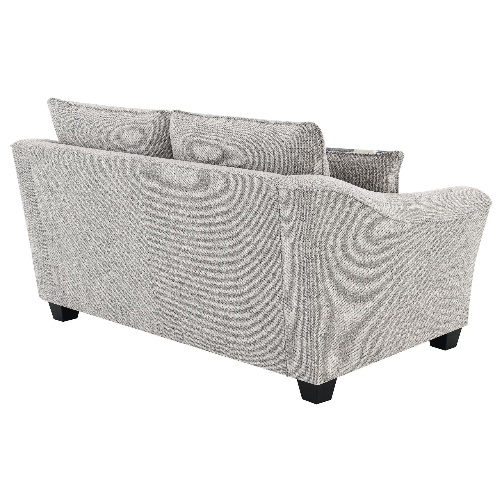 Tomkins Boucle Upholstered Loveseat Light Grey 509672 - Ella Furniture
