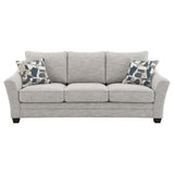 Tomkins Boucle Upholstered Sofa Light Grey 509671 - Ella Furniture