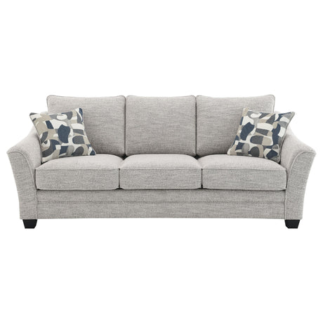 Tomkins Boucle Upholstered Sofa Light Grey 509671 - Ella Furniture