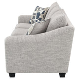 Tomkins Boucle Upholstered Sofa Light Grey 509671 - Ella Furniture