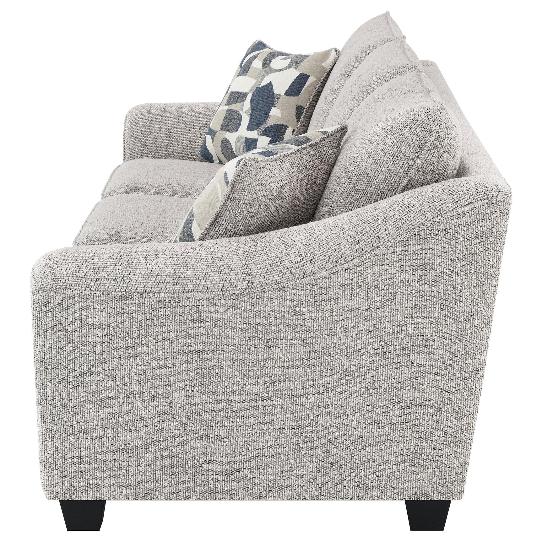 Tomkins Boucle Upholstered Sofa Light Grey 509671 - Ella Furniture