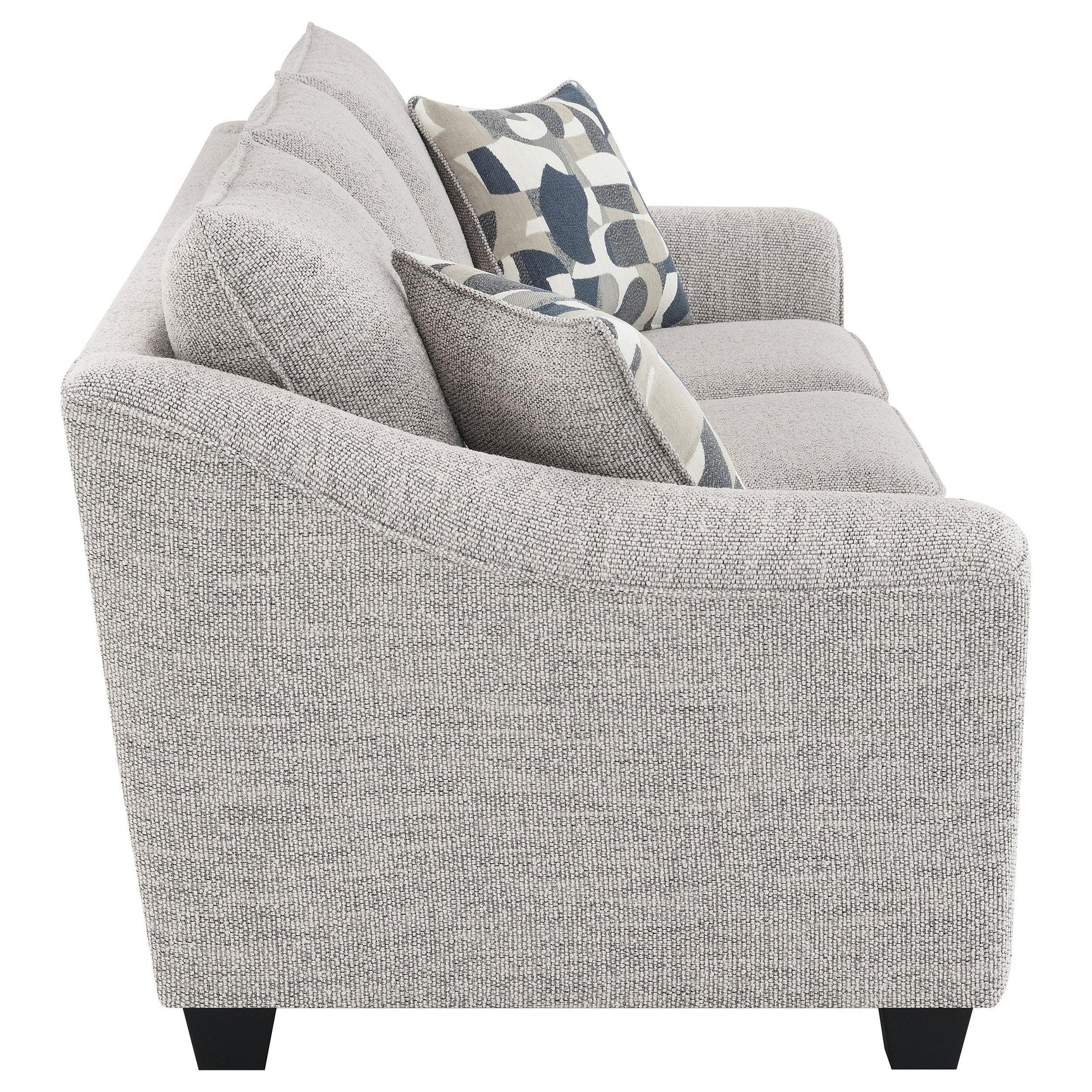 Tomkins Boucle Upholstered Sofa Light Grey 509671 - Ella Furniture