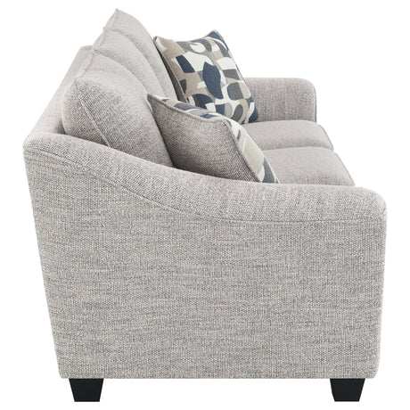 Tomkins Boucle Upholstered Sofa Light Grey 509671 - Ella Furniture