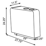 TOOHEY HOME THEATER COLLECTION Toohey Upholstered Tufted Recliner Living Room Set Black 600181-S4B - Ella Furniture