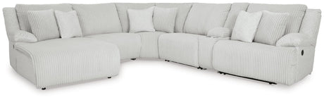 Top Tier Alloy Velvet 6-Piece Reclining Sectional with Chaise view 4