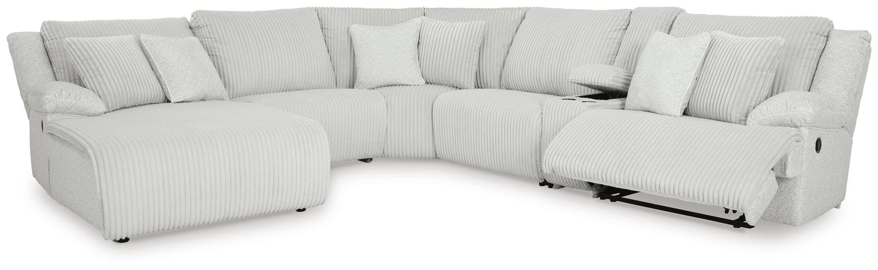 Top Tier Alloy Velvet 6-Piece Reclining Sectional with Chaise view 5