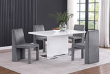 Tordera Velvet Upholstered Dining Side Chair Grey (Set of 2) 108512 - Ella Furniture
