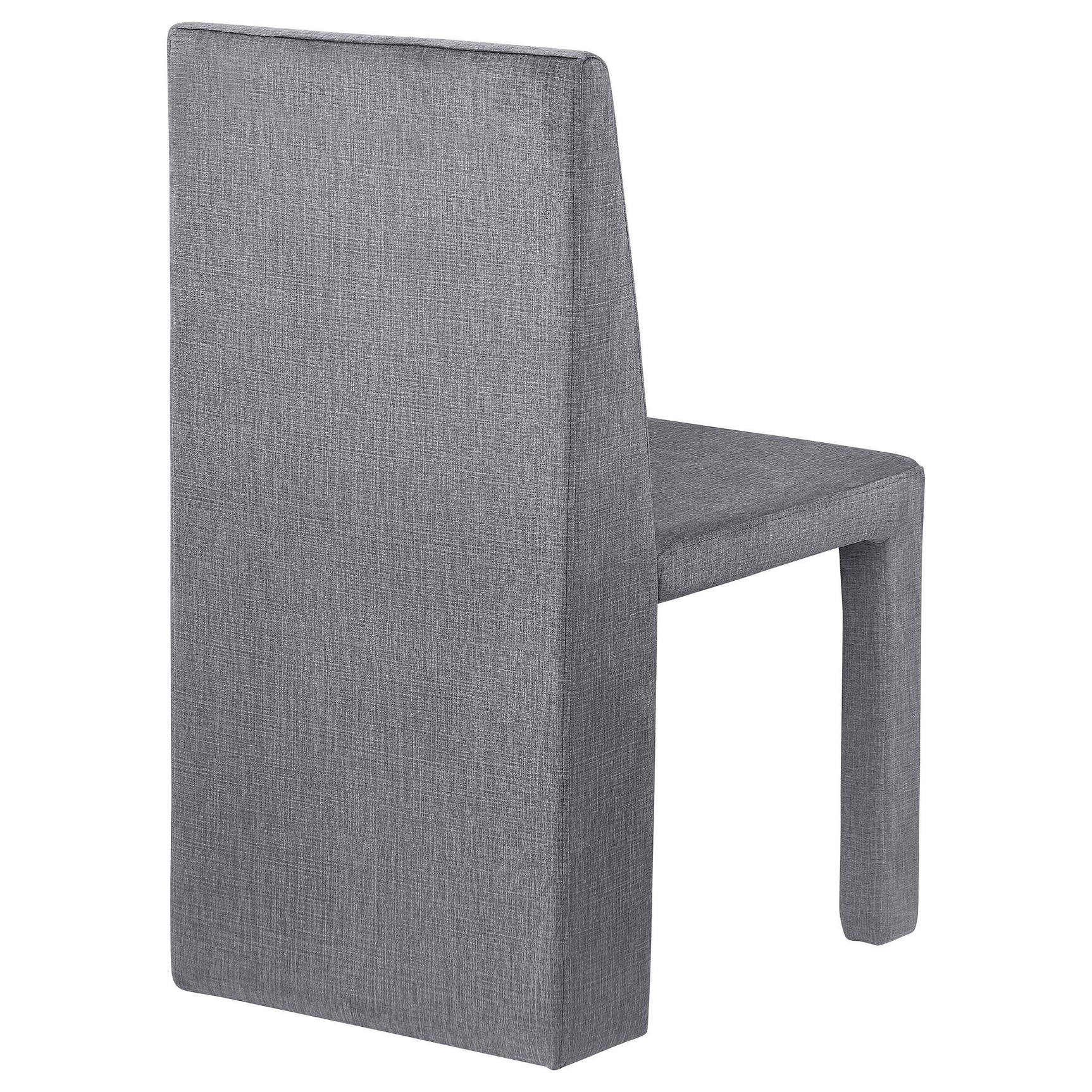 Tordera Velvet Upholstered Dining Side Chair Grey (Set of 2) 108512 - Ella Furniture
