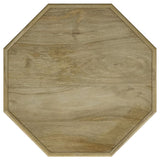 TORRES COLLECTION Torres Octagonal Solid Mango Wood Side Table Natural Brown 931148 - Ella Furniture
