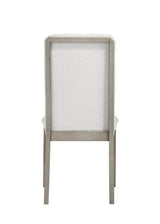 Torrie Gray/White Modern Solid Wood And Veneers Polyester Dining Room Set - Ella Furniture