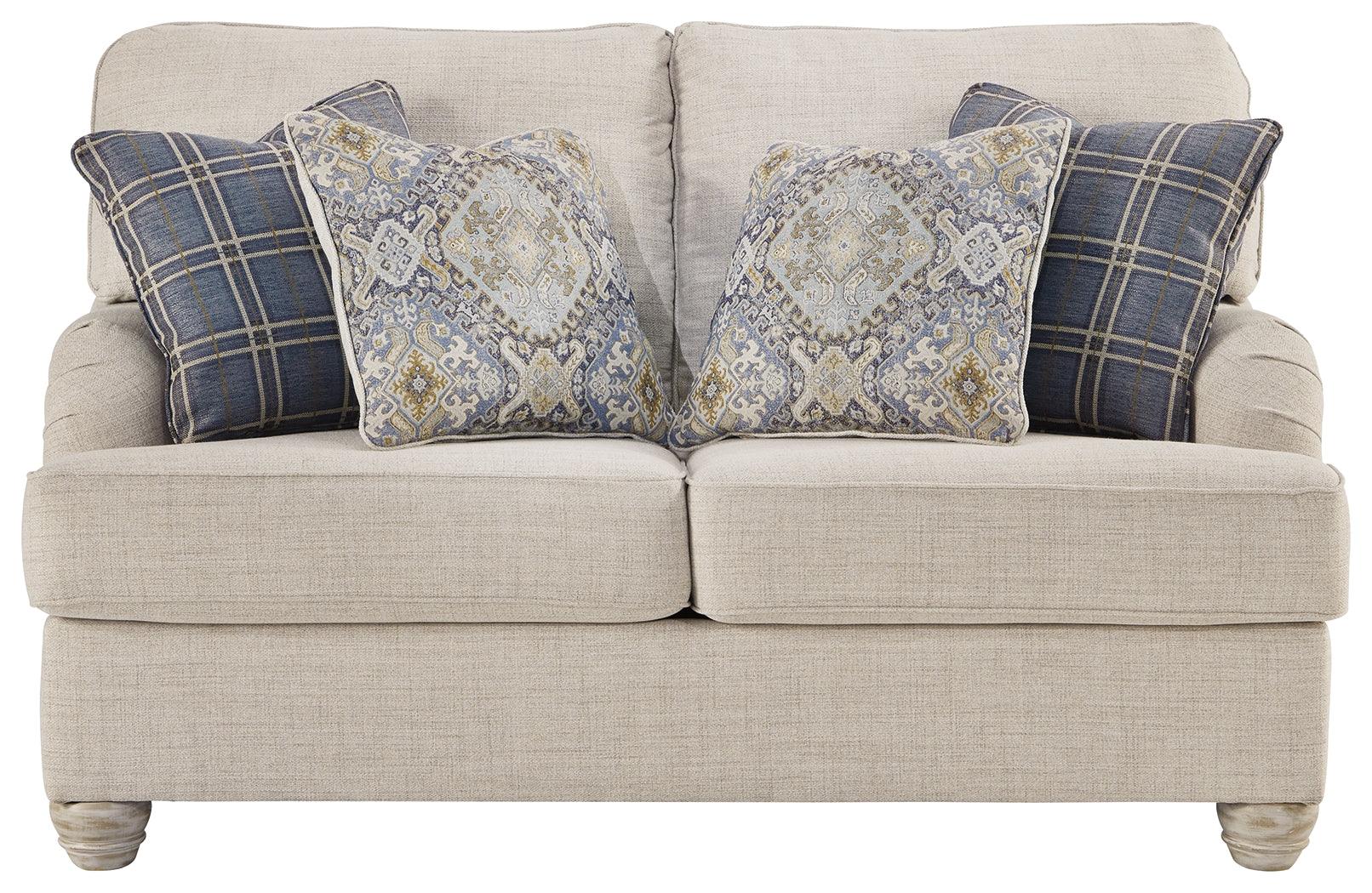 Traemore Linen Sofa And Loveseat - Ella Furniture