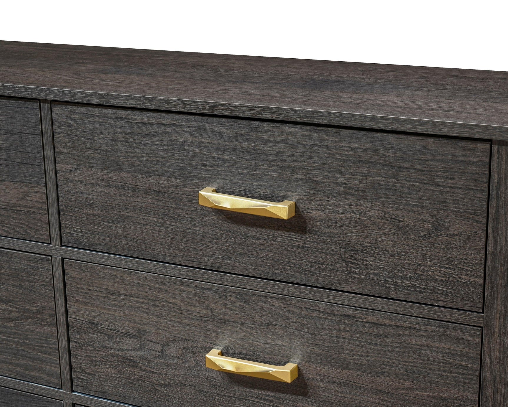 Trevor Dark Brown Modern Contemporary Solid Wood And Veneers 2-Drawers Nightstand - Ella Furniture