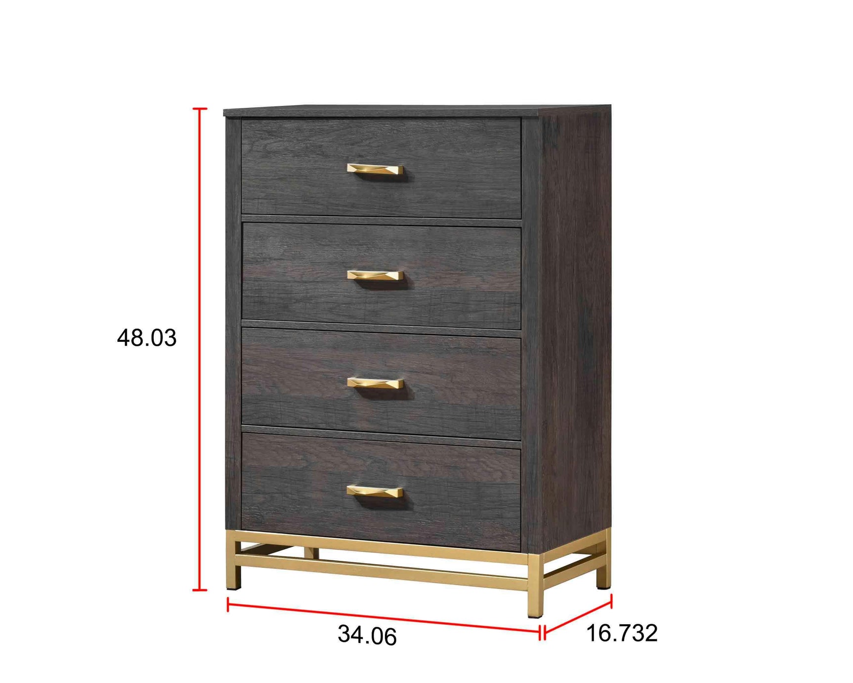 Trevor Dark Brown Modern Contemporary Solid Wood And Veneers Bedroom Set - Ella Furniture