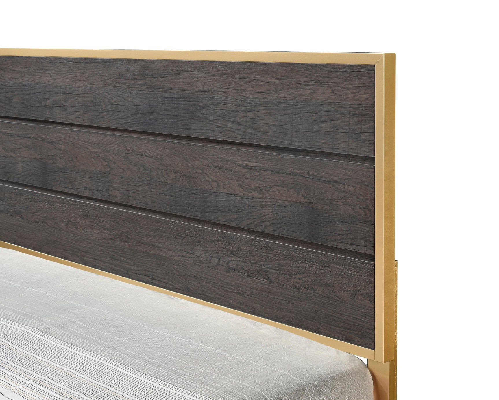 Trevor Dark Brown Modern Contemporary Solid Wood And Veneers Bedroom Set - Ella Furniture